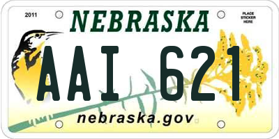 NE license plate AAI621