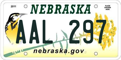 NE license plate AAL297