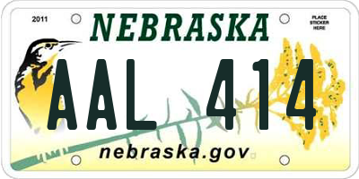 NE license plate AAL414