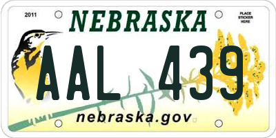 NE license plate AAL439