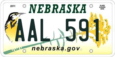 NE license plate AAL591