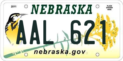 NE license plate AAL621