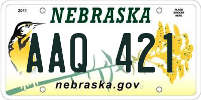 NE license plate AAQ421