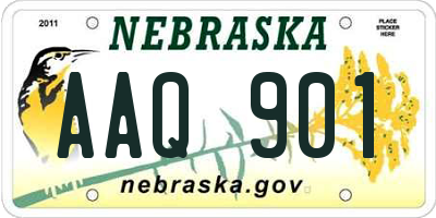 NE license plate AAQ901