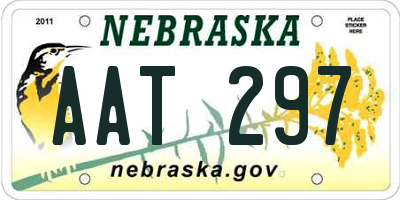 NE license plate AAT297