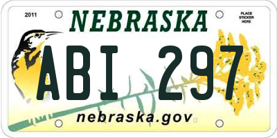 NE license plate ABI297