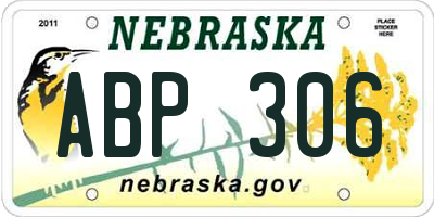 NE license plate ABP306
