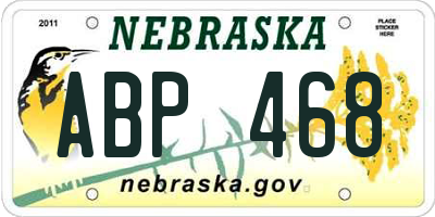 NE license plate ABP468