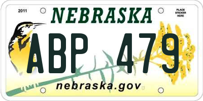 NE license plate ABP479