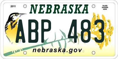 NE license plate ABP483