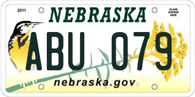 NE license plate ABU079