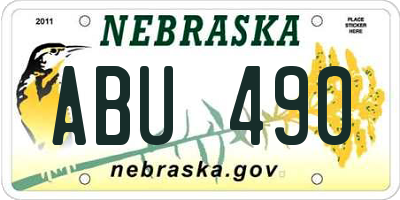 NE license plate ABU490