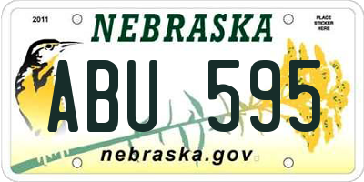 NE license plate ABU595