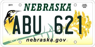 NE license plate ABU621