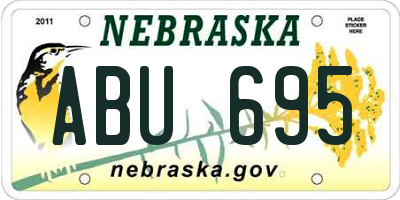 NE license plate ABU695