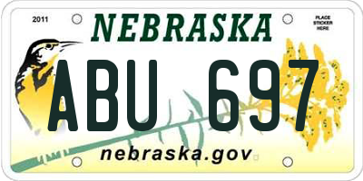 NE license plate ABU697