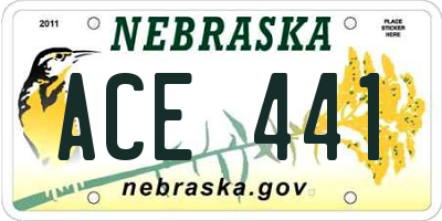 NE license plate ACE441