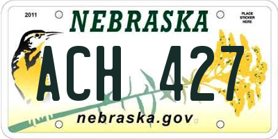 NE license plate ACH427