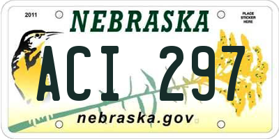 NE license plate ACI297