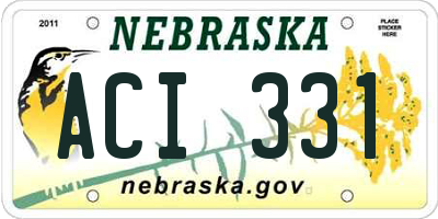 NE license plate ACI331