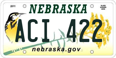 NE license plate ACI422