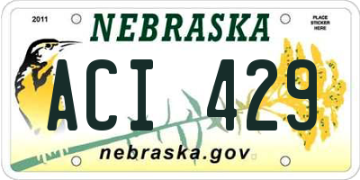 NE license plate ACI429