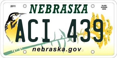 NE license plate ACI439