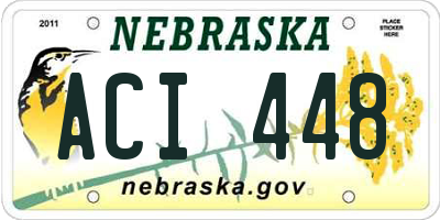 NE license plate ACI448