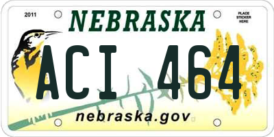 NE license plate ACI464