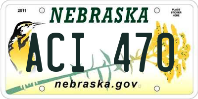 NE license plate ACI470