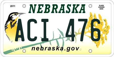 NE license plate ACI476