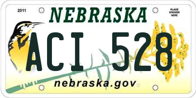 NE license plate ACI528