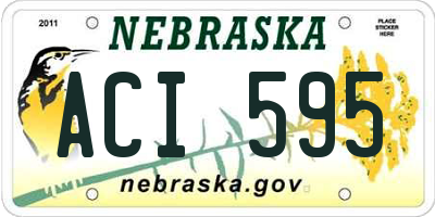 NE license plate ACI595