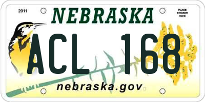 NE license plate ACL168