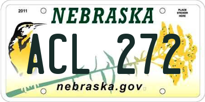 NE license plate ACL272