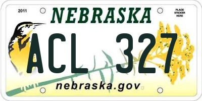 NE license plate ACL327