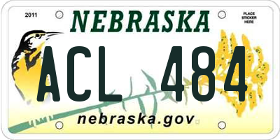 NE license plate ACL484