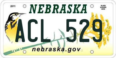 NE license plate ACL529