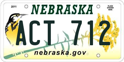 NE license plate ACT712