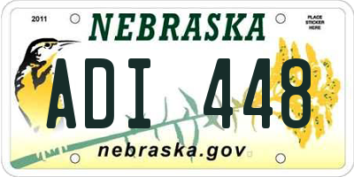 NE license plate ADI448