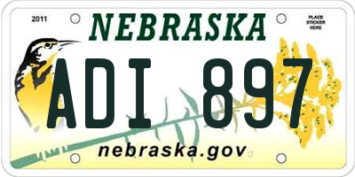 NE license plate ADI897