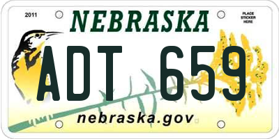 NE license plate ADT659