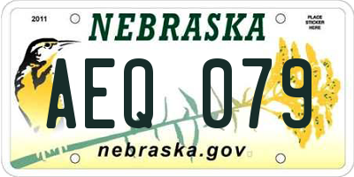 NE license plate AEQ079