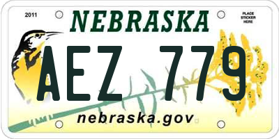 NE license plate AEZ779
