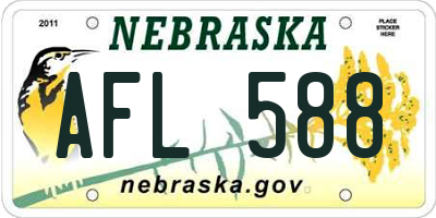 NE license plate AFL588