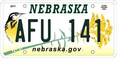 NE license plate AFU141