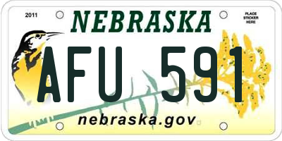 NE license plate AFU591