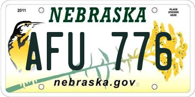 NE license plate AFU776