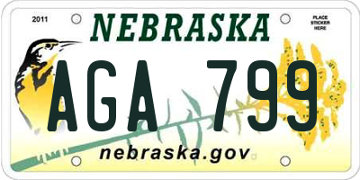 NE license plate AGA799