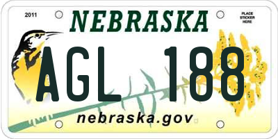 NE license plate AGL188